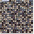 Мозаика 1.5*1.5, сетка 30.5*30.5*8 dark imperador/brown-sand glossy/metal