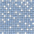 Мозаика 1.5*1.5, сетка 30.5*30.5*8 white stone/blue glass