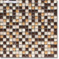 Мозаика 1.5*1.5, сетка 30.5*30.5*8 chocolate/brown mix