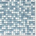 Мозаика 1.5*1.5, сетка 30.5*30.5*8 light blue mix