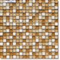 Мозаика 1.5*1.5, сетка 30.5*30.5*8 light brown/beige/white mix