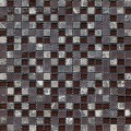 Мозаика 1.5*1.5, сетка 30.5*30.5*8 dark imperador/chocolate glass